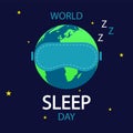 World Sleep Day planet sleep mask