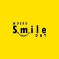 World Smile Day Celebration Vector Template Design Illustration