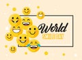 world smile day frame Royalty Free Stock Photo