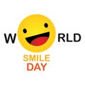 World Smile Day. Smile Icon Vector. happiness Symbol, smile face expression, vector illustration Royalty Free Stock Photo