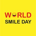 World Smile Day. Smile Icon Vector. happiness Symbol, smile face expression, vector illustration Royalty Free Stock Photo