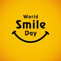 World Smile Day lettering banner