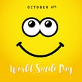 World Smile Day, October 4th banner
