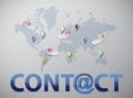 World social network contact us