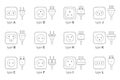 World socket types collection.