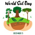 World Soil Day Theme Vector Banner