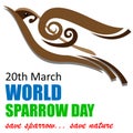 World Sparrow Day Background