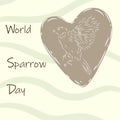 World Sparrow Day vector illustration