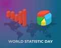 World statistic day ilustration world