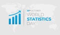 World Statistics Day Background Illustration