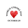 World Stroke Day design vector.