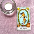 The World Tarot Card Travel Succes Final stage Cycles