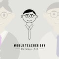 World Teacher Day icon Royalty Free Stock Photo