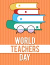 World teachers day poster design