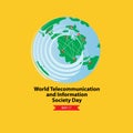 World Telecommunication and Information Society Day. Royalty Free Stock Photo