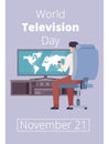 World Television Day Card