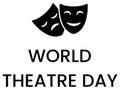 World Theatre Day 2025 Ã°Å¸Å½Â­ Stunning Vector Illustrations Royalty Free Stock Photo