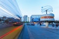 World time clock on Alexanderplatz in Berlin, Germany, at dusk Royalty Free Stock Photo