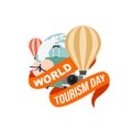 World tourism day design Royalty Free Stock Photo