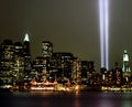 World Trade Center Light Beams. 9-11