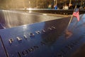 World Trade Center Memorial, Ground Zero in New York, USA Royalty Free Stock Photo