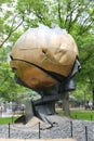 World Trade Center Sphere damaged at September 11 in Battery Park Royalty Free Stock Photo