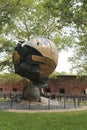 World Trade Center Sphere damaged at September 11 in Battery Park