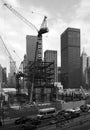 The World Trade Center under construction in New York City Royalty Free Stock Photo