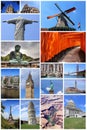 World travel collage