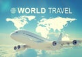 World Travel header Royalty Free Stock Photo