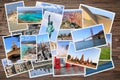 World travel photo stack Royalty Free Stock Photo