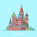 World travel in Russian Federation. Linear Flat ve