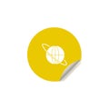 world trip icon in sticker style. One of summer pleasure collection icon can be used for UI, UX Royalty Free Stock Photo