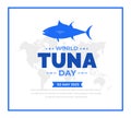 World Tuna Day background or banner design template