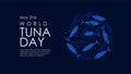 world tuna day background template
