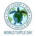 World Turtle Day concept Royalty Free Stock Photo