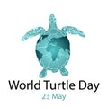 World Turtle Day concept Royalty Free Stock Photo