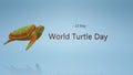 World Turtle Day. 3d image animals, animal welfare, nature conservation