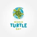 World Turtle Day Vector Design Illustration For Celebrate Moment
