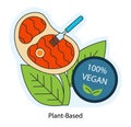 World vegan day. Go vegan. Meat substitutes, meatless product.