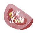World Vegan Day illustration. Vegetable circle. Fresh and healthy veggies wallpaper. Healthy nutrition. Cartoon design