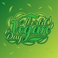 World Vegan Day letter for social media post or banner