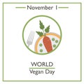 World Vegan Day. November 1