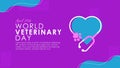 world veterinary day banner template