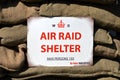 A World War 2 Air Raid Shelter Sign