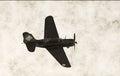World War II airplane Royalty Free Stock Photo