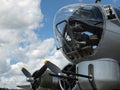 World War II B17 Bomber's Propellers and Guns Royalty Free Stock Photo