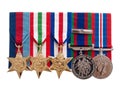 World War II Canadian medals Royalty Free Stock Photo