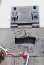 Memorial Plaque to War Heroes Killed at Saints Cyril and Methodius Cathedral  Prague  Czech Republic Royalty Free Stock Photo