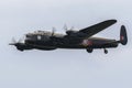 Avro Lancaster performs at the 2015 Thunder Over Michigan Airshow Royalty Free Stock Photo